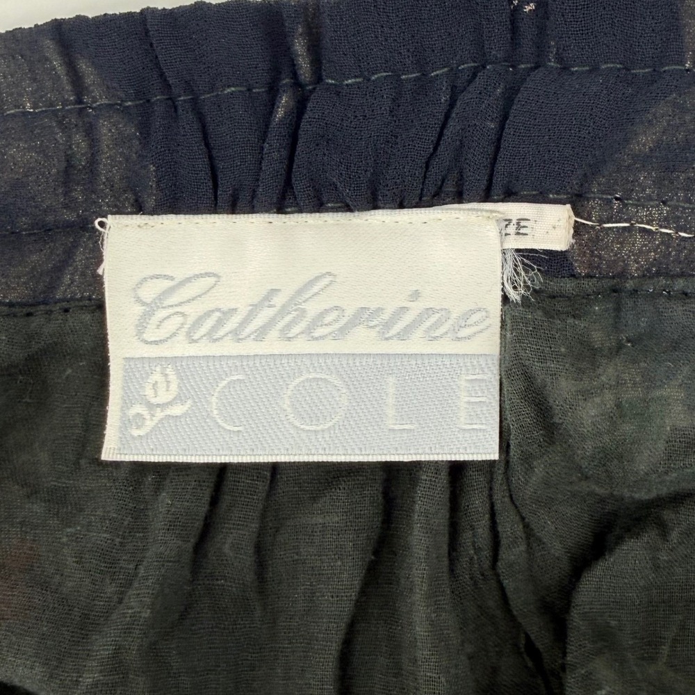 Catherine Cole Women Black Floral Patchwork Rayon Maxi Skirt XL/XXL Boho Vintage - Picture 3 of 6